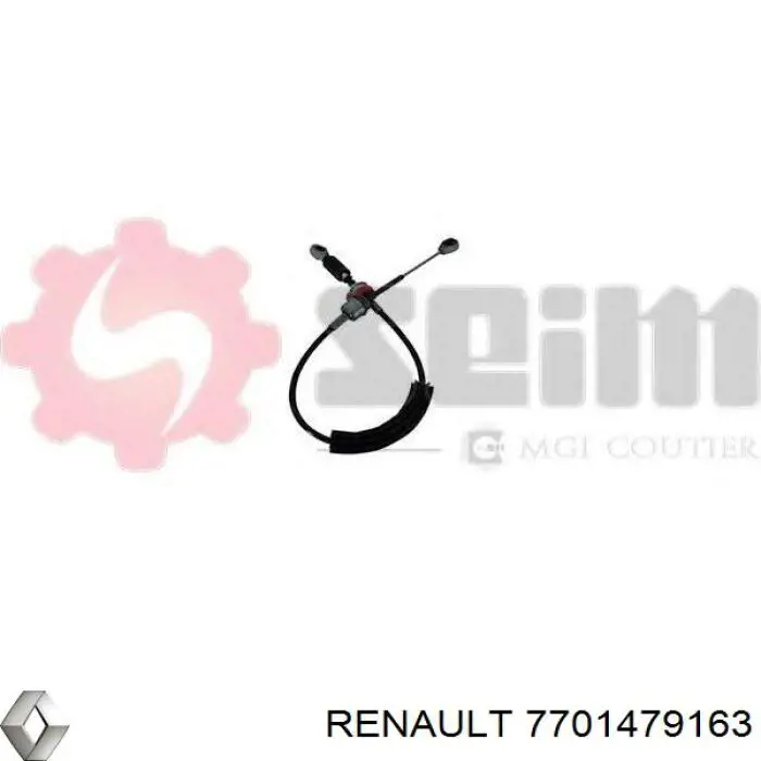 Трос перемикання передач, вибору передачі 7701479163 Renault (RVI)