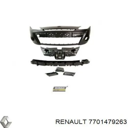 Купити 7701479263 Renault (RVI) Буфер (бампер) передній