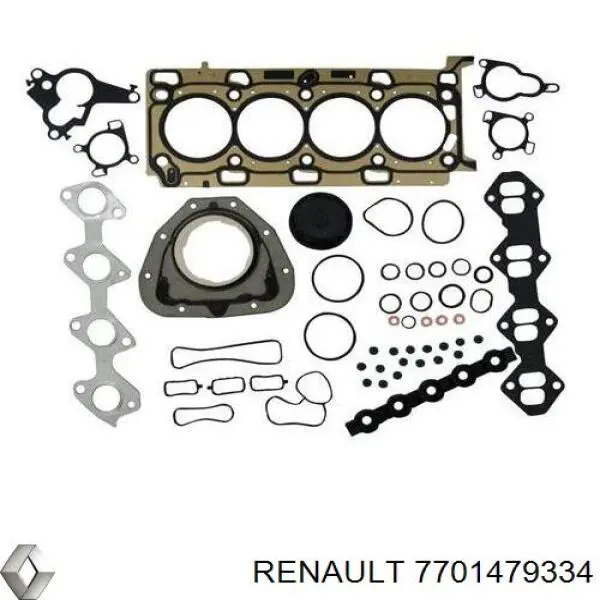 7701479334 Renault (RVI) Комплект прокладок двигуна, верхній