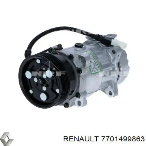 Компресор системи кондиціювання Renault (RVI) 7701499863 ціна, від 67.95 USD