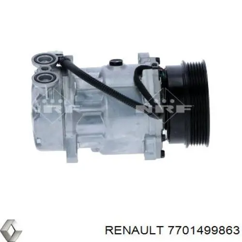 Компресор кондиціонера 7701499863 Renault (RVI)