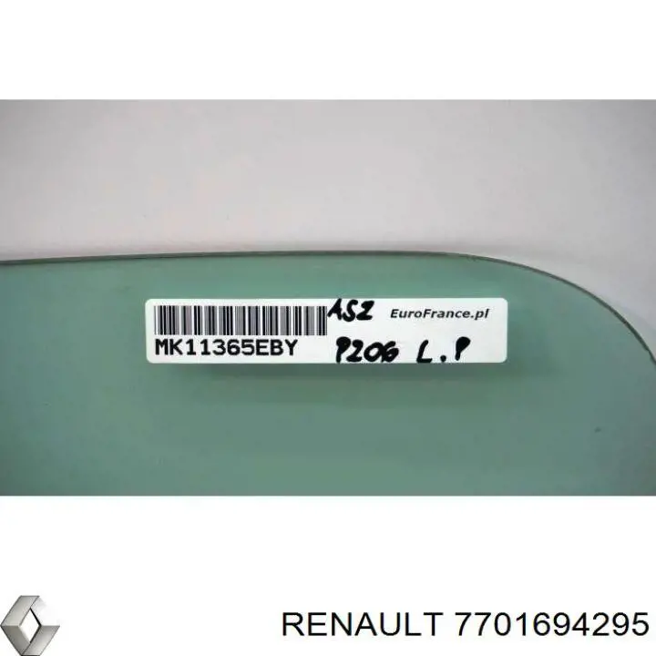 Скло пасажирських дверей Renault (RVI) 7701694295