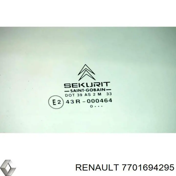 7701694295 Renault (RVI) Скло передніх дверей, правих