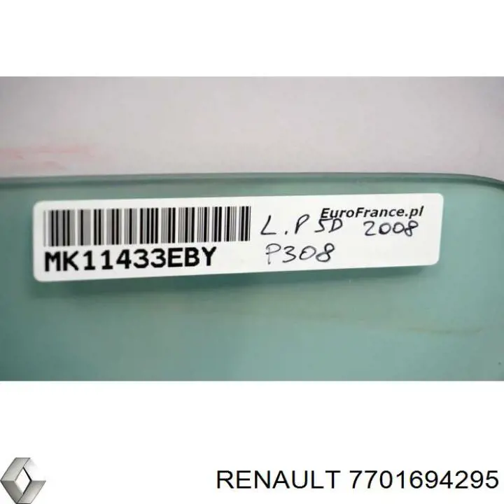 Скло передньої правої двері Renault (RVI) 7701694295 ціна, від 31.62 USD