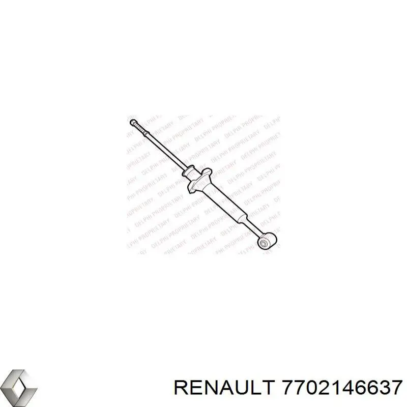 Амортизатор задній 7702146637 Renault (RVI)