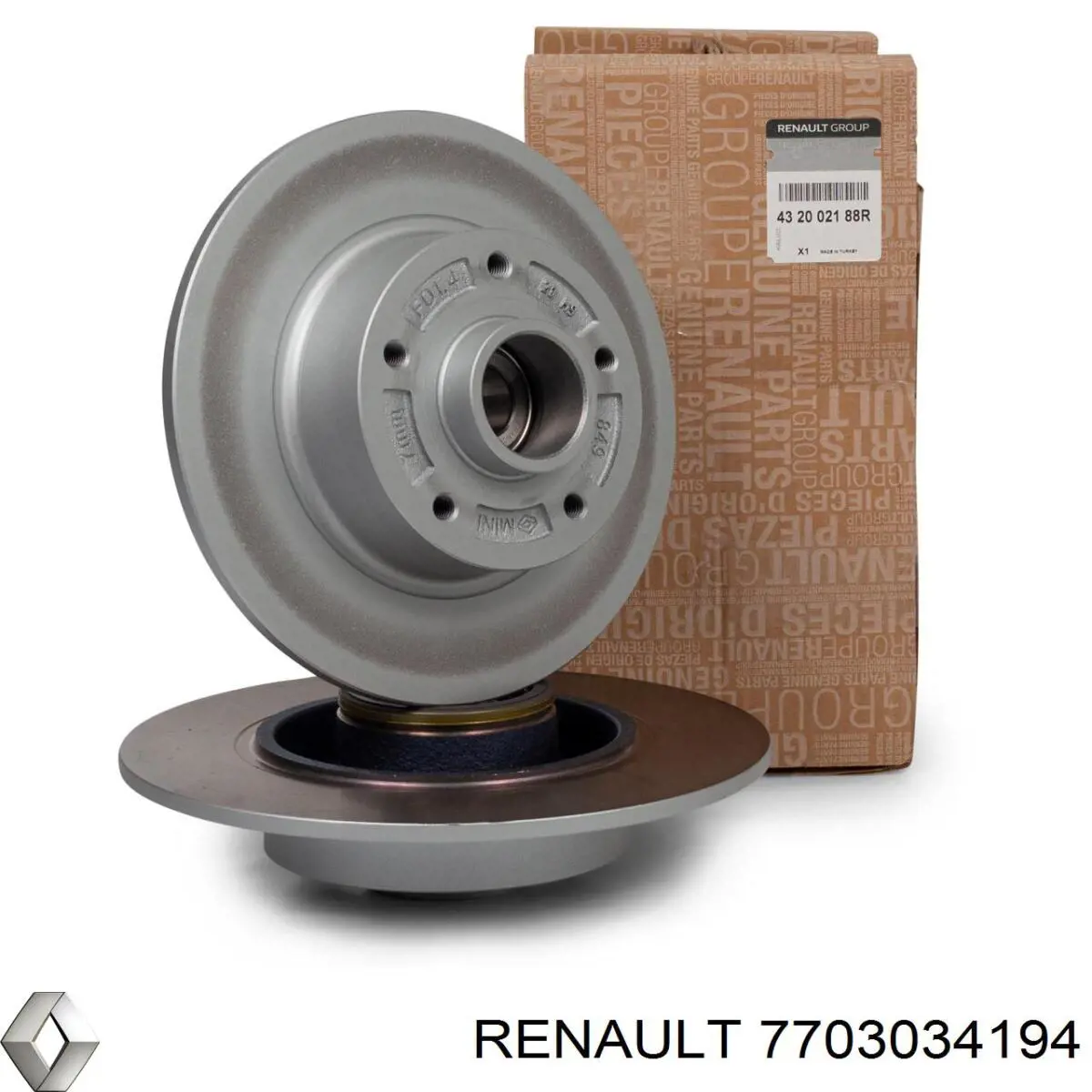 7703034194 Renault (RVI) Гайка маточини задньої