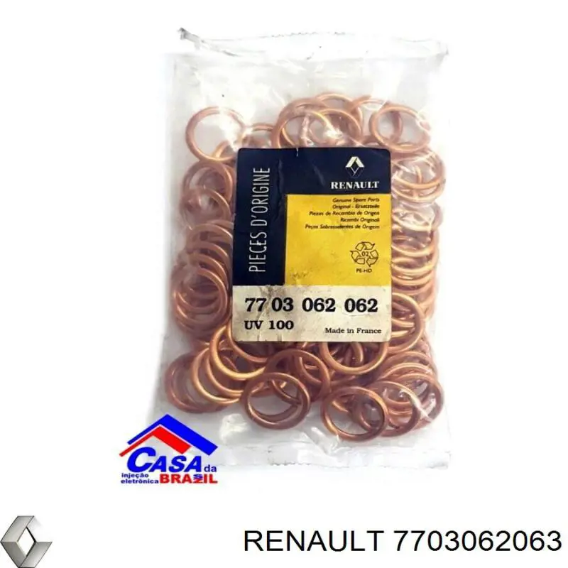 Прокладка пробки піддону двигуна Renault (RVI) 7703062063 ціна, від 0.36 USD