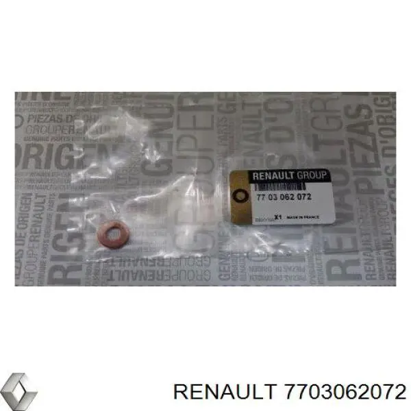 7703062072 Renault (RVI) кільце форсунки інжектора, посадочне