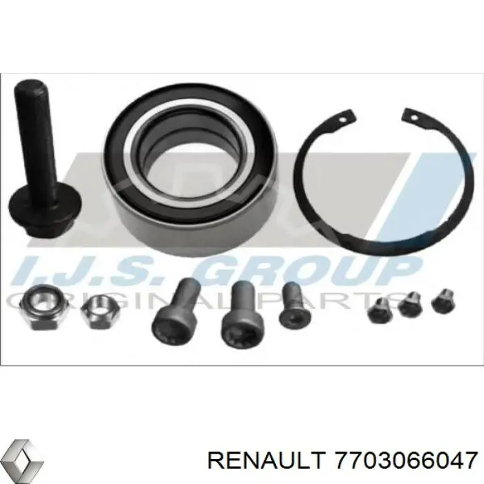 Підшипник маточини передньої/задньої Renault (RVI) 7703066047 ціна, від 12.69 USD
