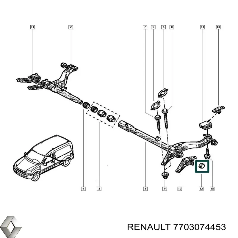 Купити 7703074453 Renault (RVI) 