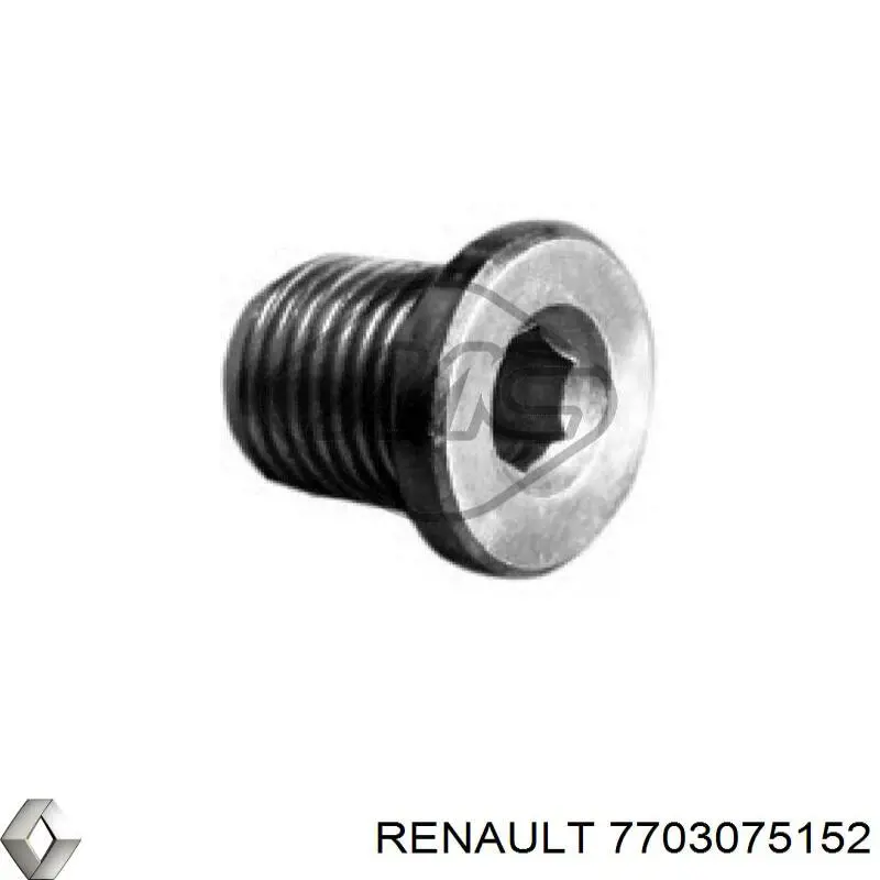 Пробка піддона двигуна 7703075152 Renault (RVI)