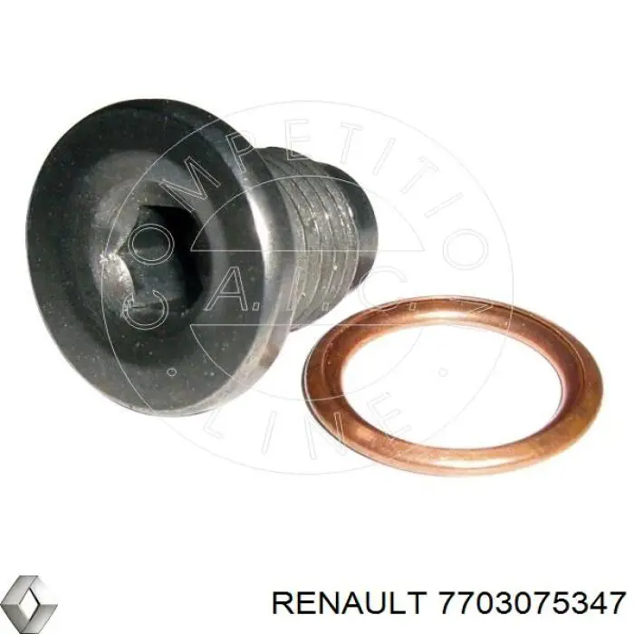 Купити 7703075347 Renault (RVI) Пробка піддона двигуна