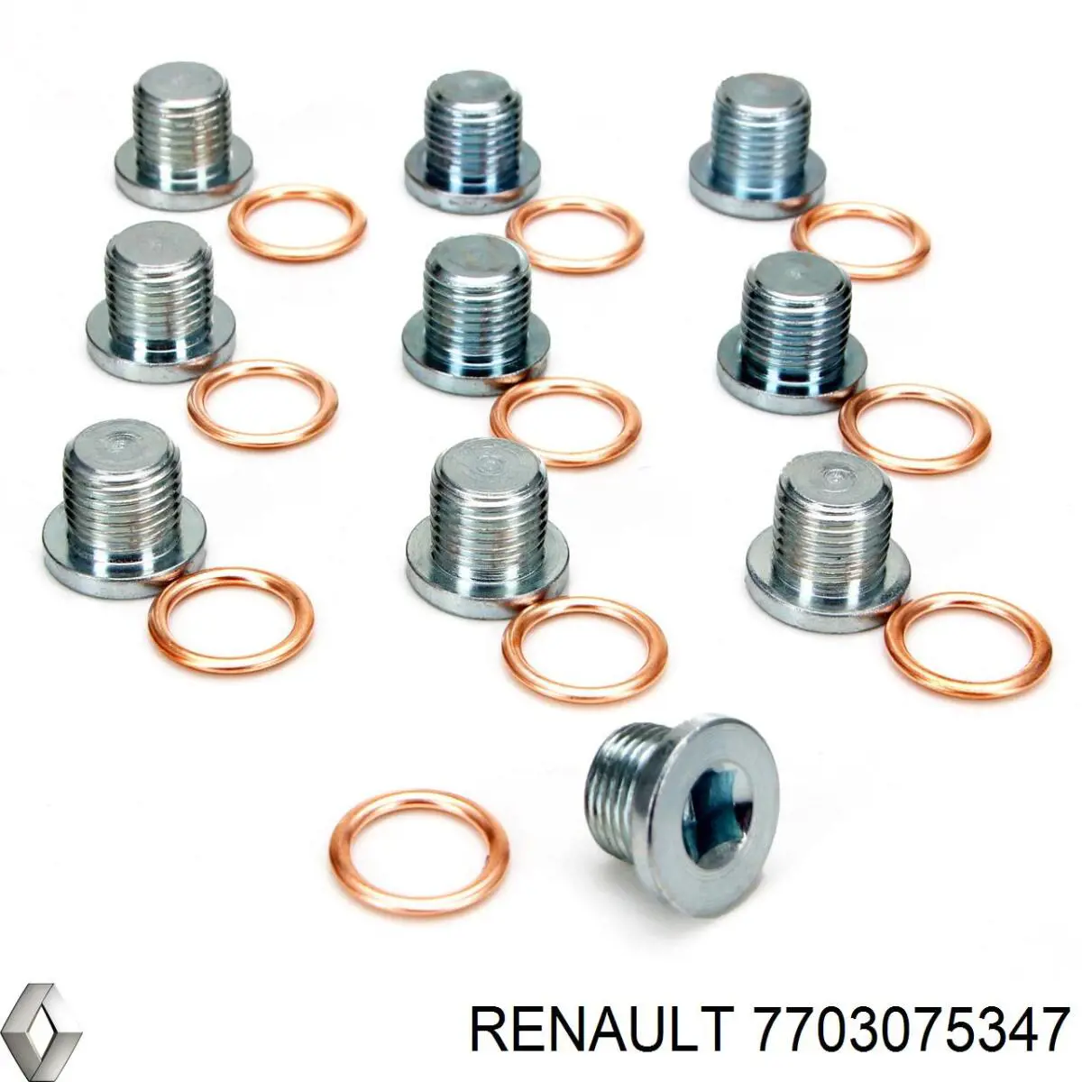 Пробка піддона двигуна 7703075347 Renault (RVI)