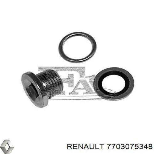 Пробка піддона двигуна 7703075348 Renault (RVI)