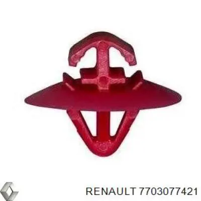 Кліпса (пістон) кріплення молдинга двері 7703077421 Renault (RVI)