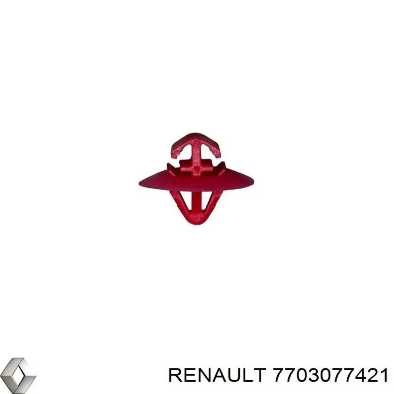 Купити 7703077421 Renault (RVI) Кліпса (пістон) кріплення молдинга двері