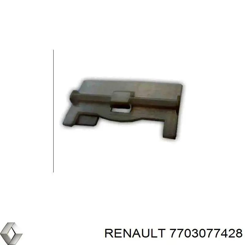 Кліпса молдингу даху Renault (RVI) 7703077428 ціна, від 3.66 USD