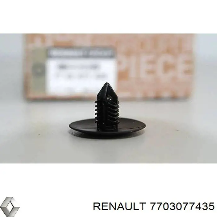 Пістон (кліп) кріплення підкрилки переднього крила 7703077435 Renault (RVI)