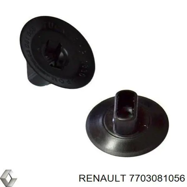 Купити 7703081056 Renault (RVI) Пістон (кліп) кріплення підкрилки переднього крила