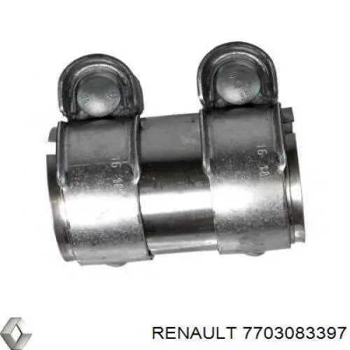 Кронштейн/хомут глушника, передній 7703083397 Renault (RVI)