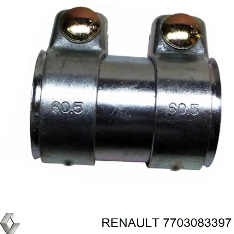 Купити 7703083397 Renault (RVI) Хомут кріплення глушника передній