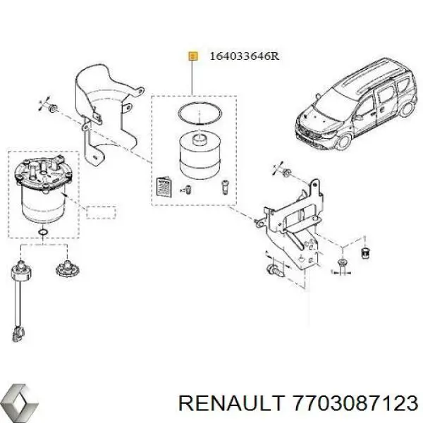 7703087123 Renault (RVI) сальник акпп/кпп, вихідного/вторинного валу