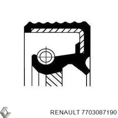 7703087190 Renault (RVI) сальник колінвала двигуна, задній