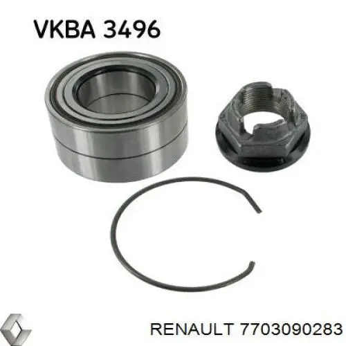 Комплект підшипник маточини передньої Renault (RVI) 7703090283 ціна, від 16.04 USD