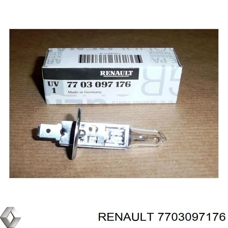 Лампочка галогенна Renault (RVI) 7703097176 ціна, від 3.17 USD