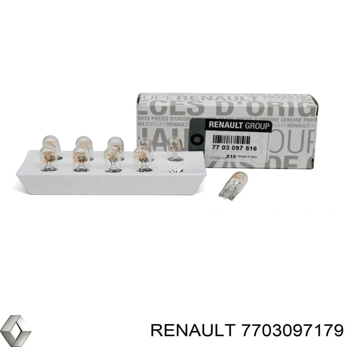 Лампи Renault (RVI) 7703097179 ціна, від 0.50 USD