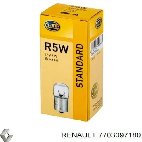 Лампи Renault (RVI) 7703097180 ціна, від 0.32 USD