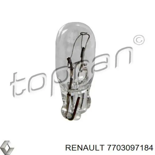 Лампочка щитка / панелі приладів Renault (RVI) 7703097184 ціна, від 0.28 USD