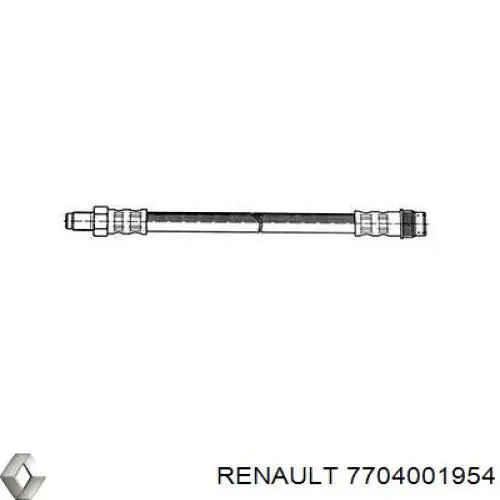 Шланг гальмівний передній Renault (RVI) 7704001954 ціна, від 4.35 USD