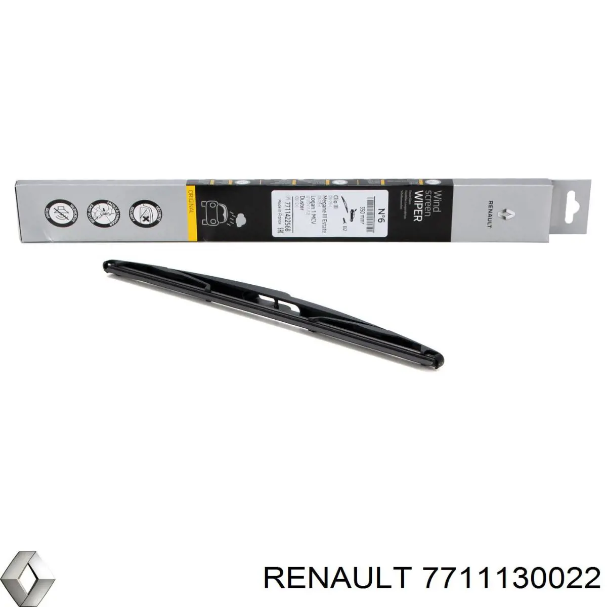 Щітка склоочисника заднього скла Renault (RVI) 7711130022 ціна, від 7.34 USD