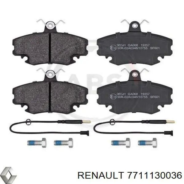 7711130036 Renault (RVI) Передні гальмівні колодки