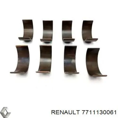 Купити 7711130061 Renault (RVI) Вкладиші коленвала шатунні