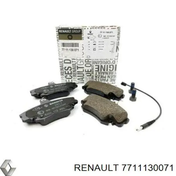 Гальмівні колодки Renault (RVI) 7711130071 ціна, від 22.16 USD