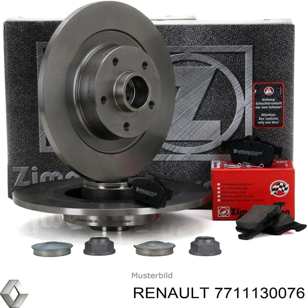 Купити 7711130076 Renault (RVI) Диск заднього гальма