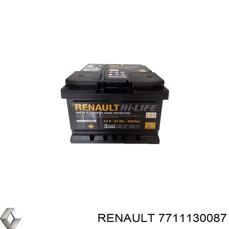 Купити 7711130087 Renault (RVI) Автомобільна батарея