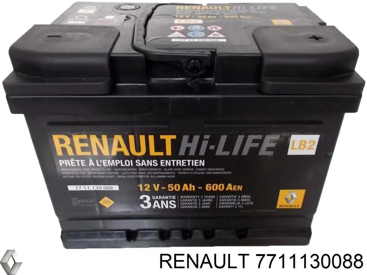 Акумуляторна батарея, АКБ 7711130088 Renault (RVI)