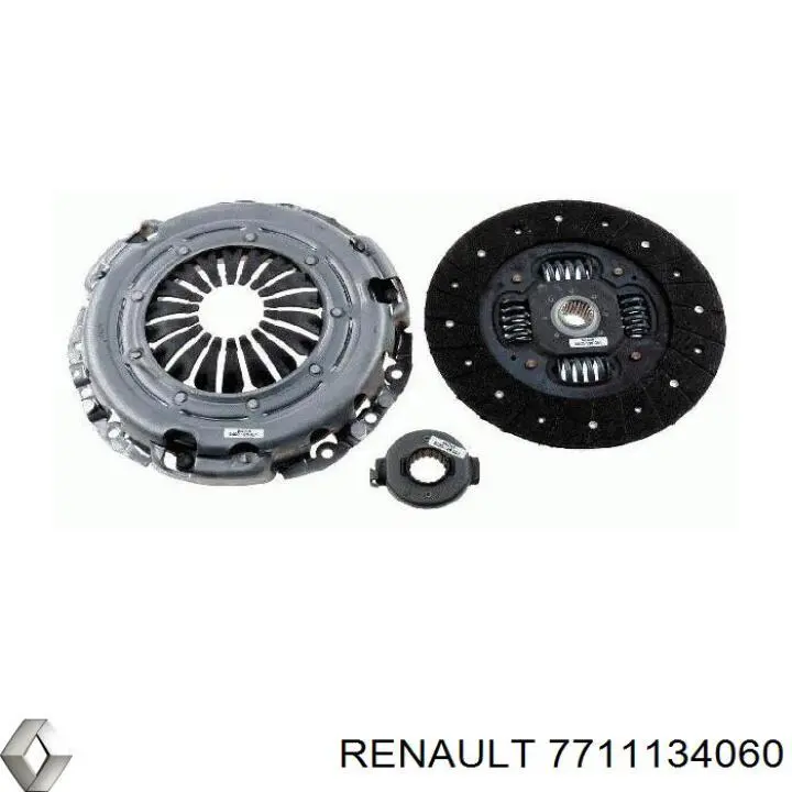 Комплект зчеплення (3 частини) 7711134060 Renault (RVI)