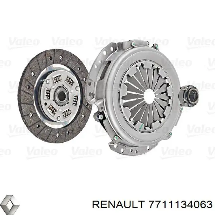 Комплект зчеплення (3 частини) 7711134063 Renault (RVI)