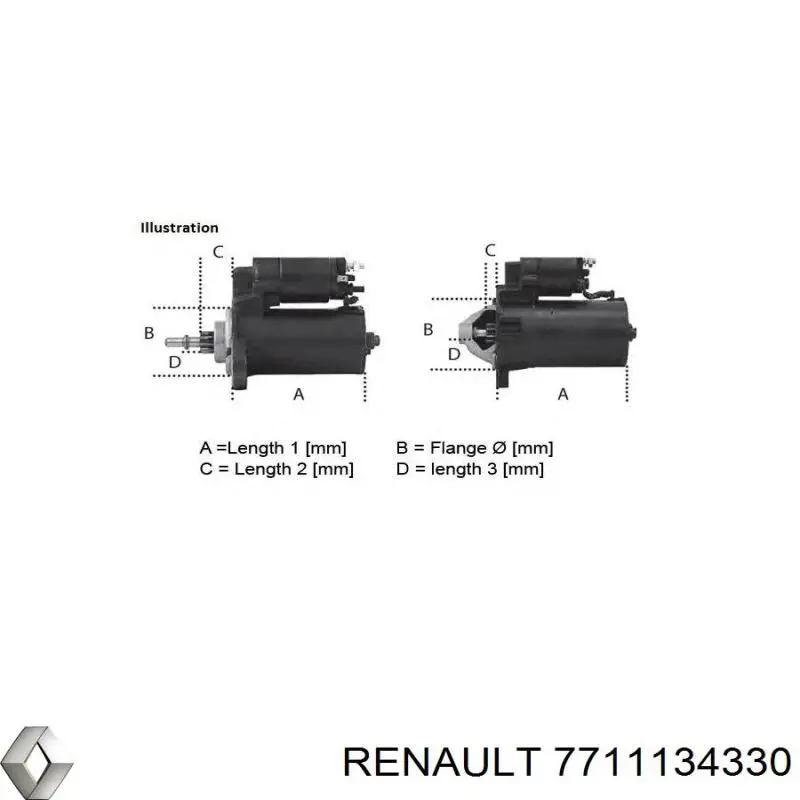 Купити 7711134330 Renault (RVI) Стартер