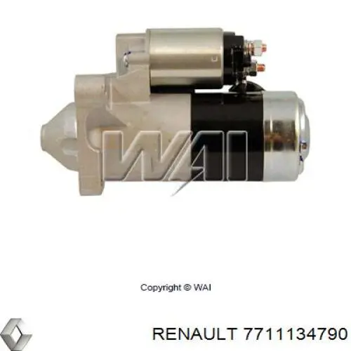 Стартер Renault (RVI) 7711134790 ціна, від 78.62 USD