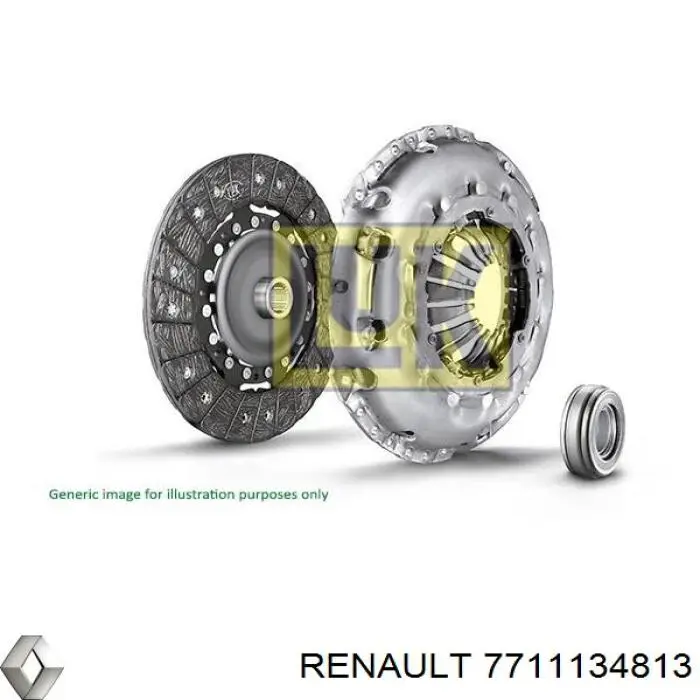 Комплект зчеплення (3 частини) 7711134813 Renault (RVI)