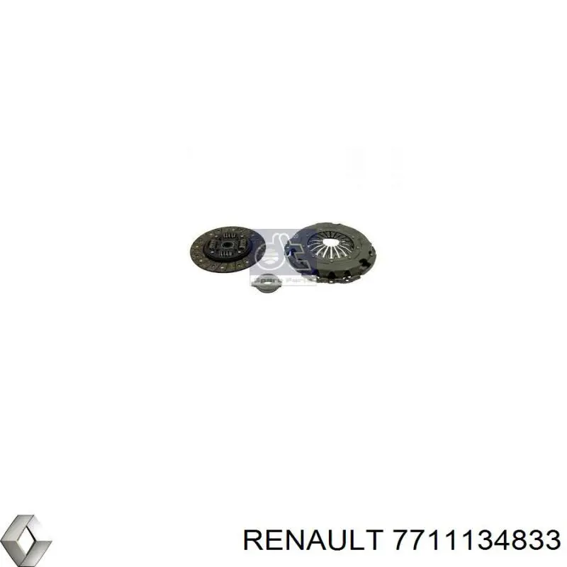 Купити 7711134833 Renault (RVI) Комплект зчеплення (диск, корзина, підшипник)