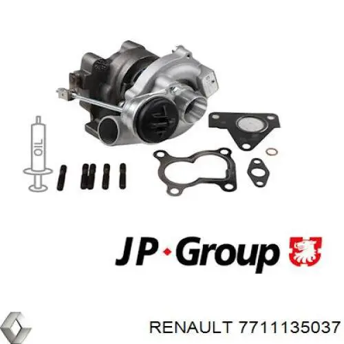 Турбіна Renault (RVI) 7711135037 ціна, від 141.24 USD