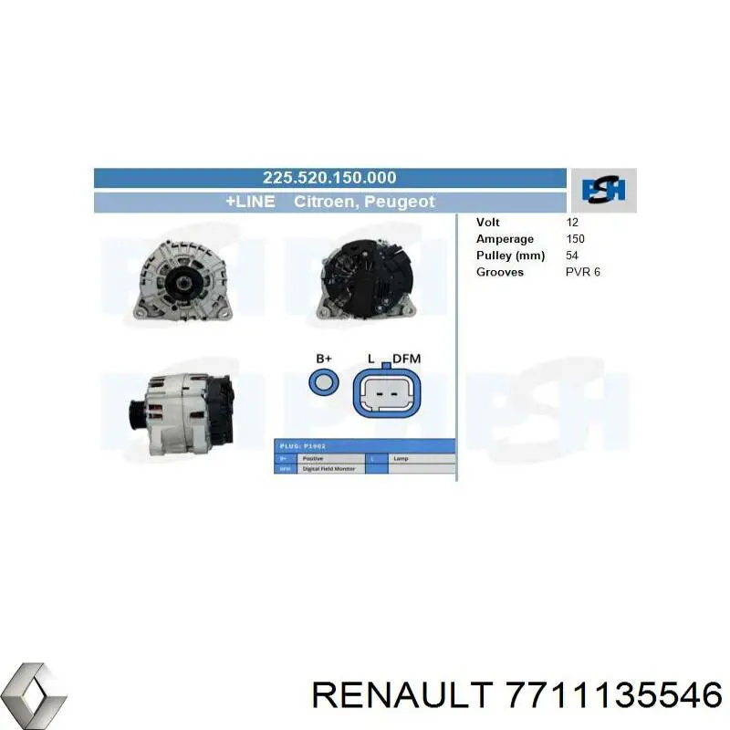  7711135546 Renault (RVI)