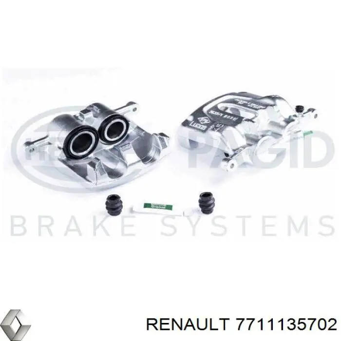 Супорт гальмівний передній правий 7711135702 Renault (RVI)