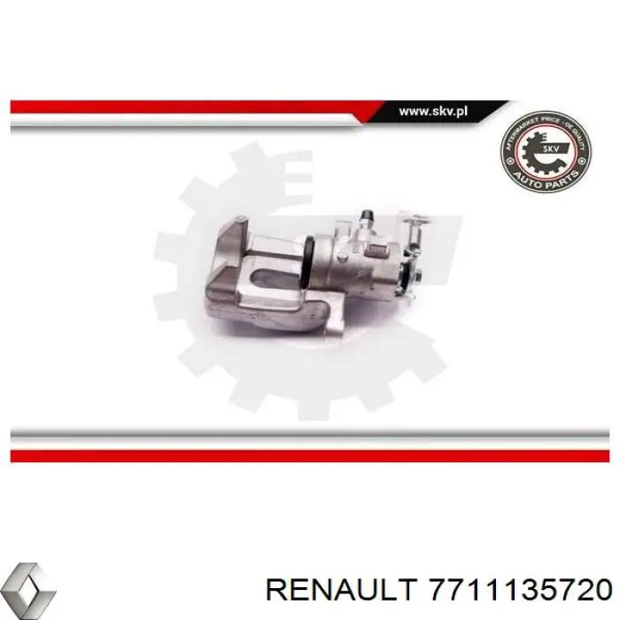 Супорт гальмівний задній правий Renault (RVI) 7711135720 ціна, від 44.58 USD